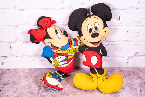 Vintage Mickey Mouse Minnie Mouse Plush Toys