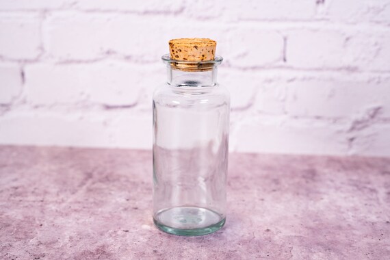 Vintage TCW Co. Apothecary Bottle with Cork Glass Bottle Home Decor Medicine Bottle