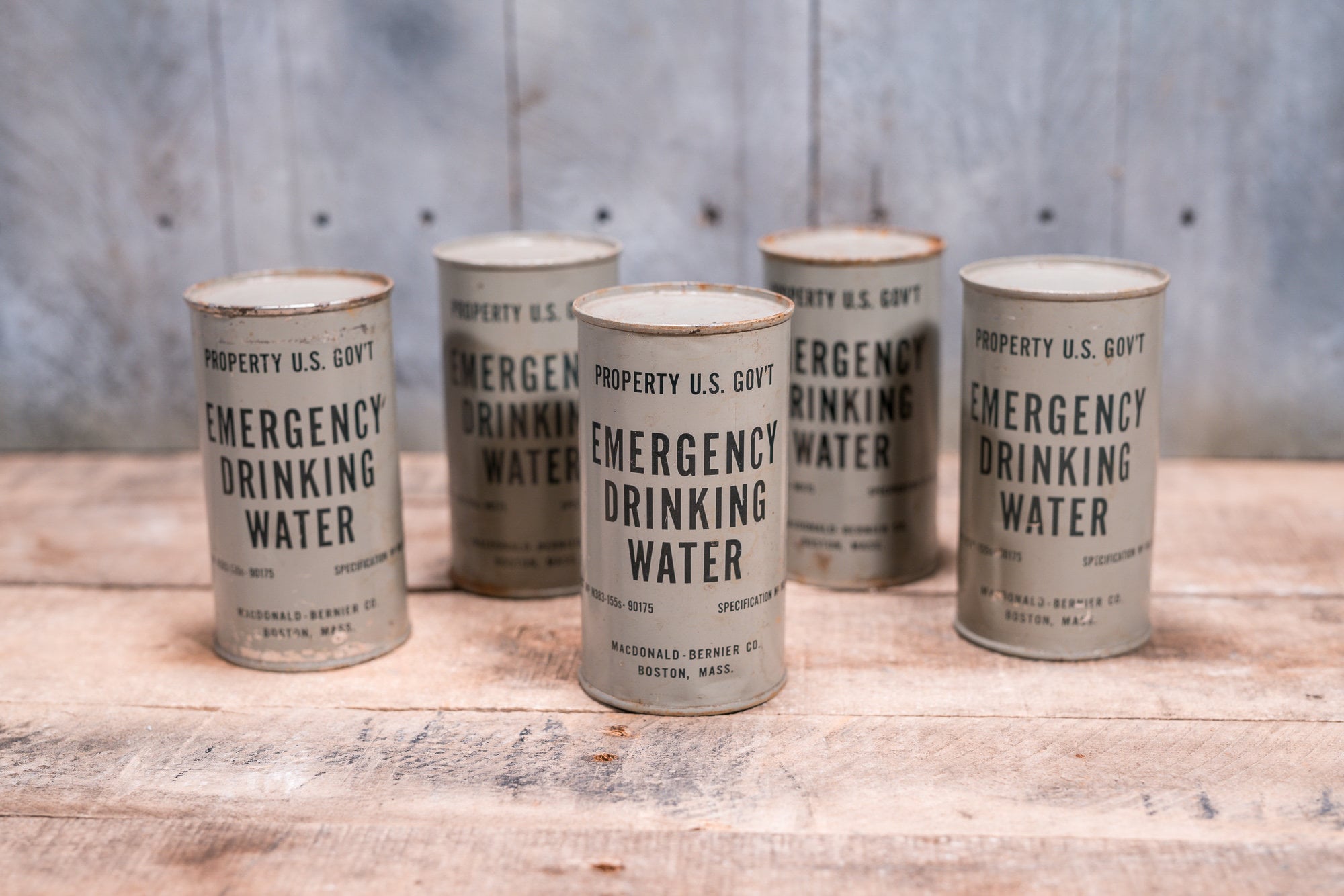 Vintage Emergency Drinking Water Can Unopened Cold War