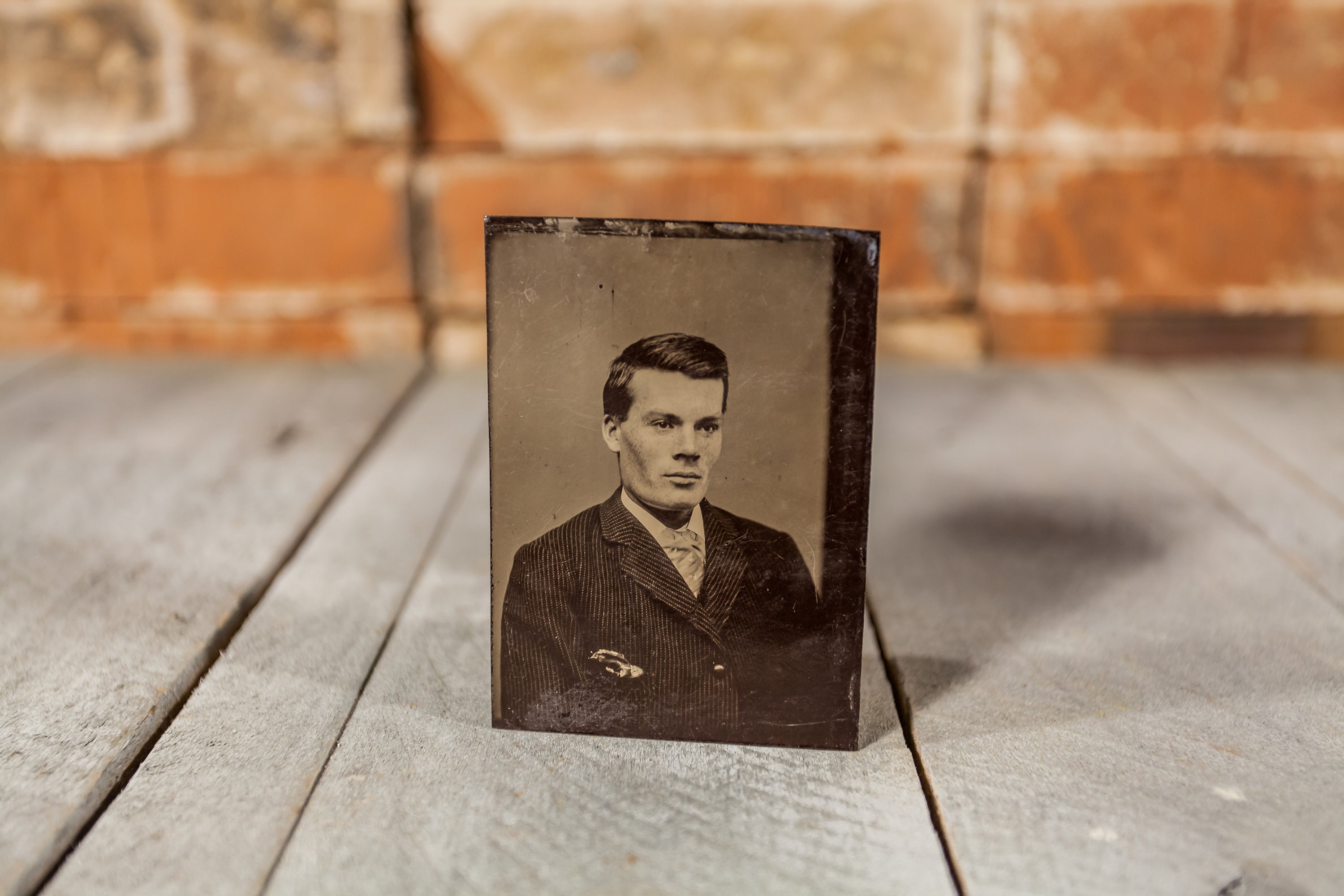 Antique Tintype Photography Portrait Tintype Photograph Photo Props