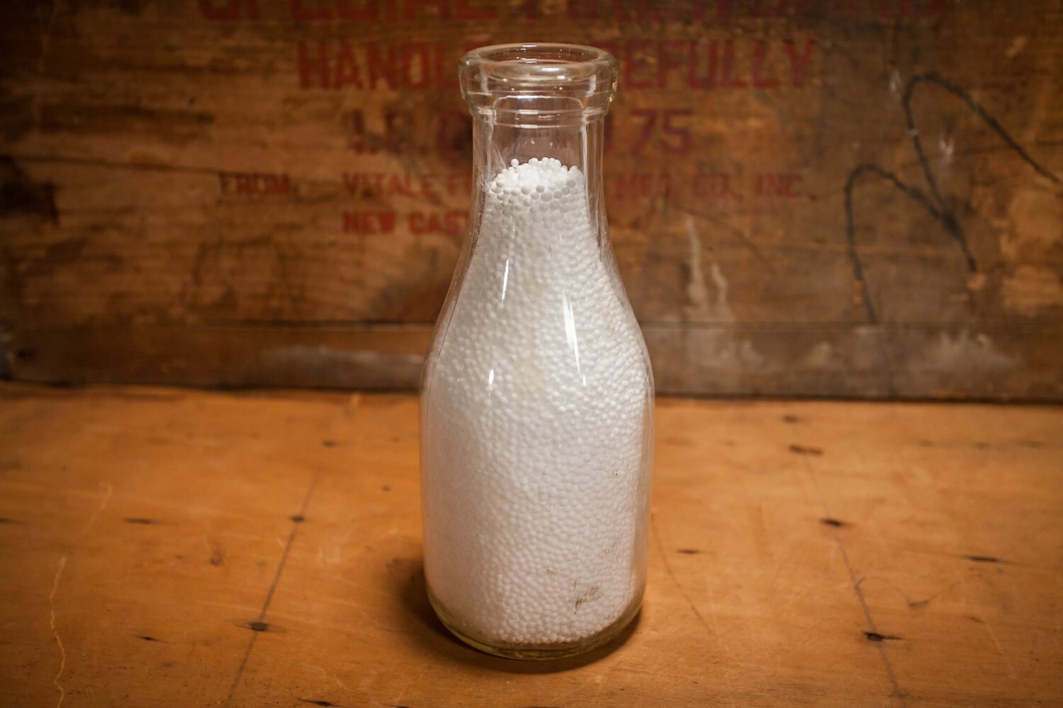 Vintage Rieck 1 Quart Glass Embossed Milk Bottle Rieck National Dairy ...