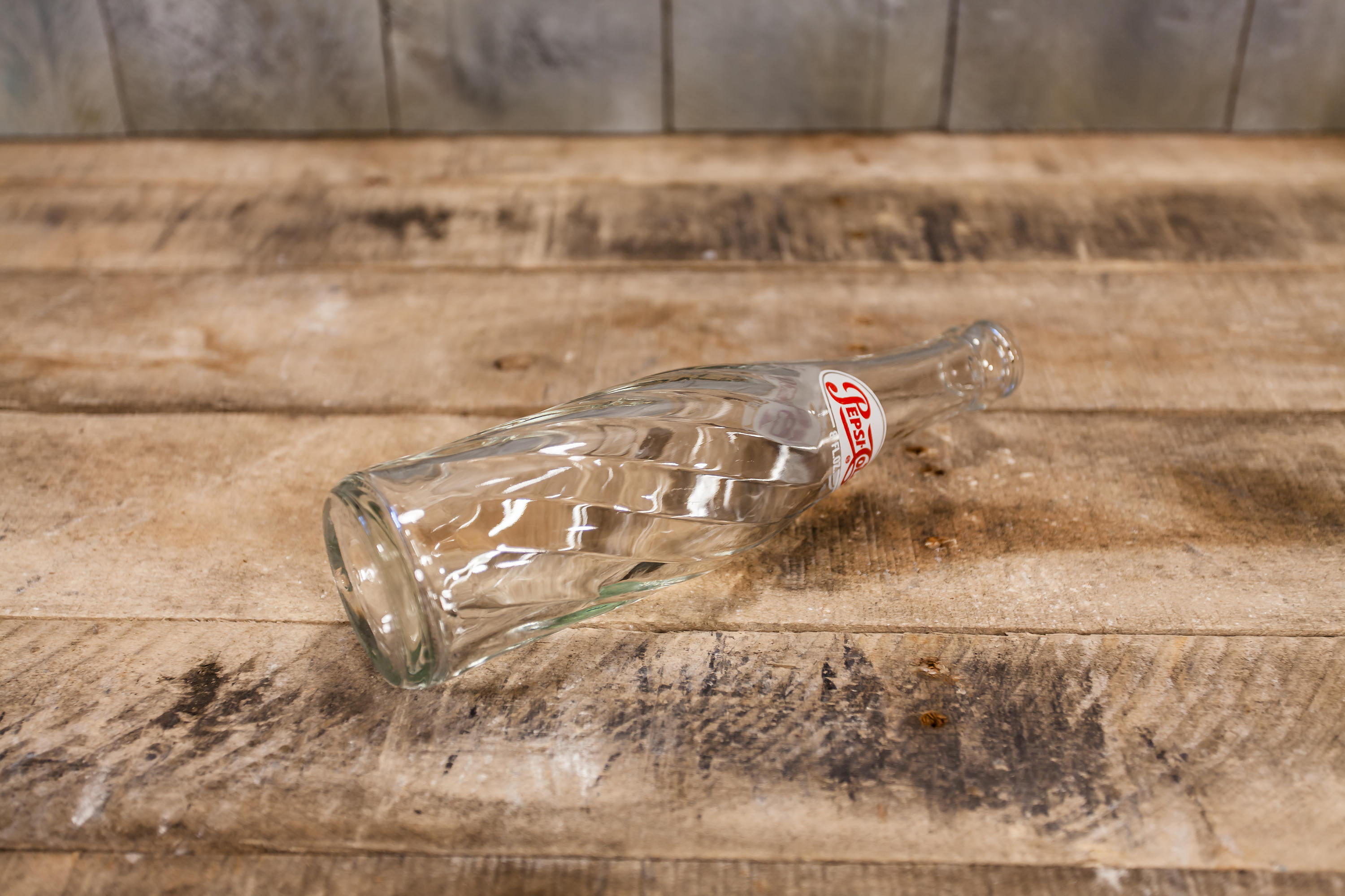 Vintage Pepsi Cola 8oz Spiral Bottle ACL Glass Bottle Red Etsy