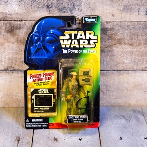 Vintage Star Wars Action Figure Endor Rebel Soldier The Power of the Force Freeze Frame Hasbro Figure Star Wars Toy