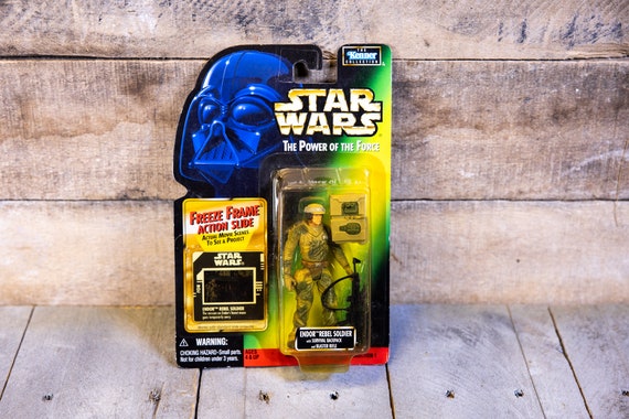 Vintage Star Wars Action Figure Endor Rebel Soldier The Power of the Force Freeze Frame Hasbro Figure Star Wars Toy