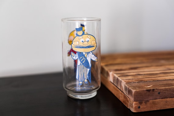 Vintage McDonalds Collector Series Drinking Glass Mayor McCheese Collectable Glassware