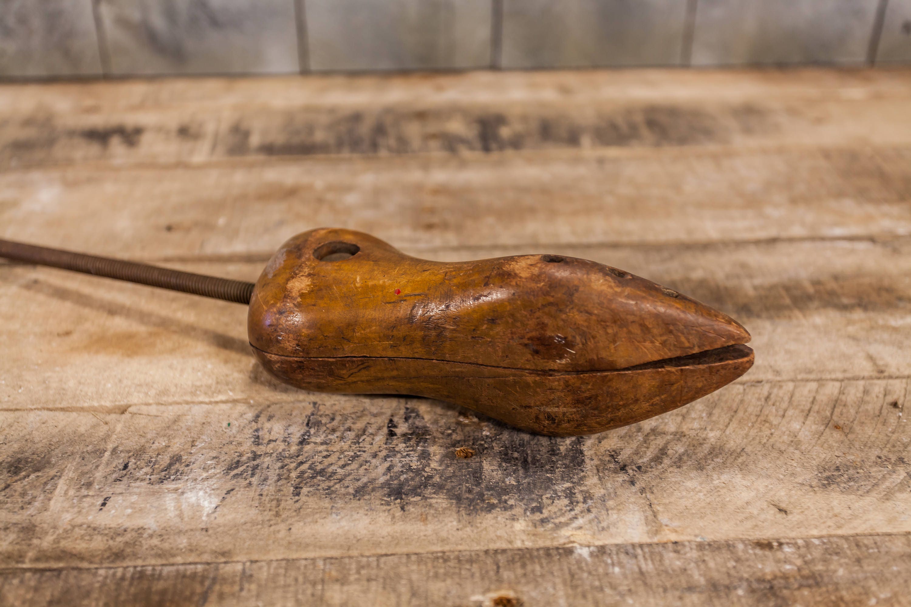 Vintage G.E. Belcher Stoughton Wooden Shoe Stretcher Form