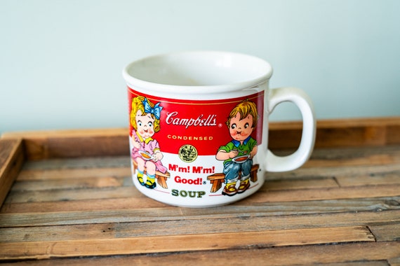 Vintage Campbell's Soup Mug Ceramic Cup Campbell's Kids M'm! M'm! Good! Kitchen Decor