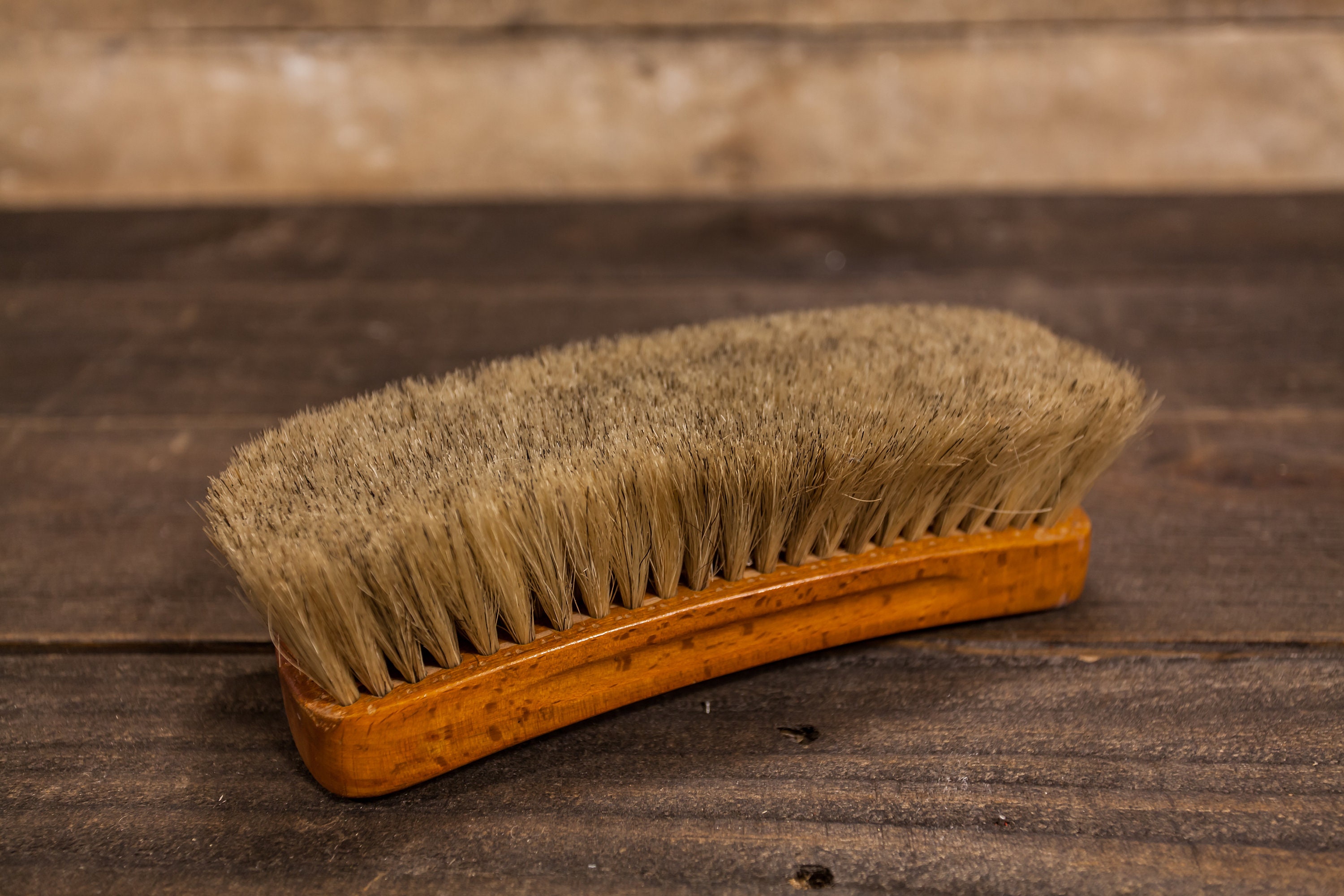 Vintage Victor Shoe Shine Brush Wood Brush Rustic Polish