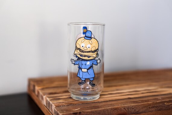 Vintage McDonalds Collector Series Drinking Glass Big Mac Collectable Glassware