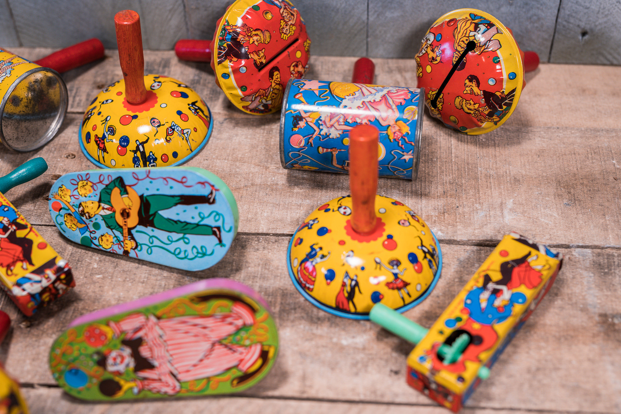 Vintage Tin Lithograph Toy Noise Makers Party Noise Maker Birthday New