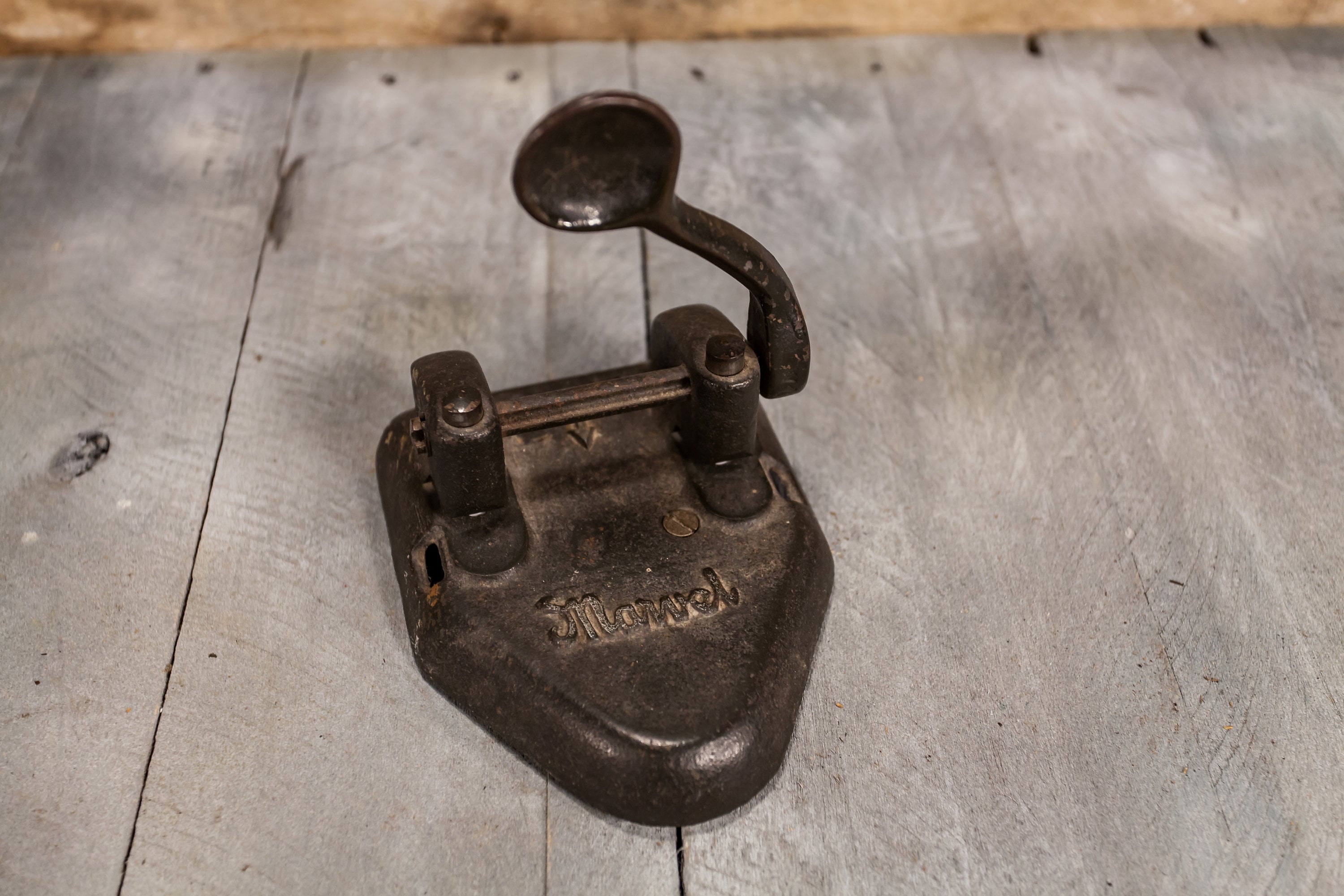 Vintage Cast Iron Marvel Hole Punch Wilson Jones Co. Chicago Office