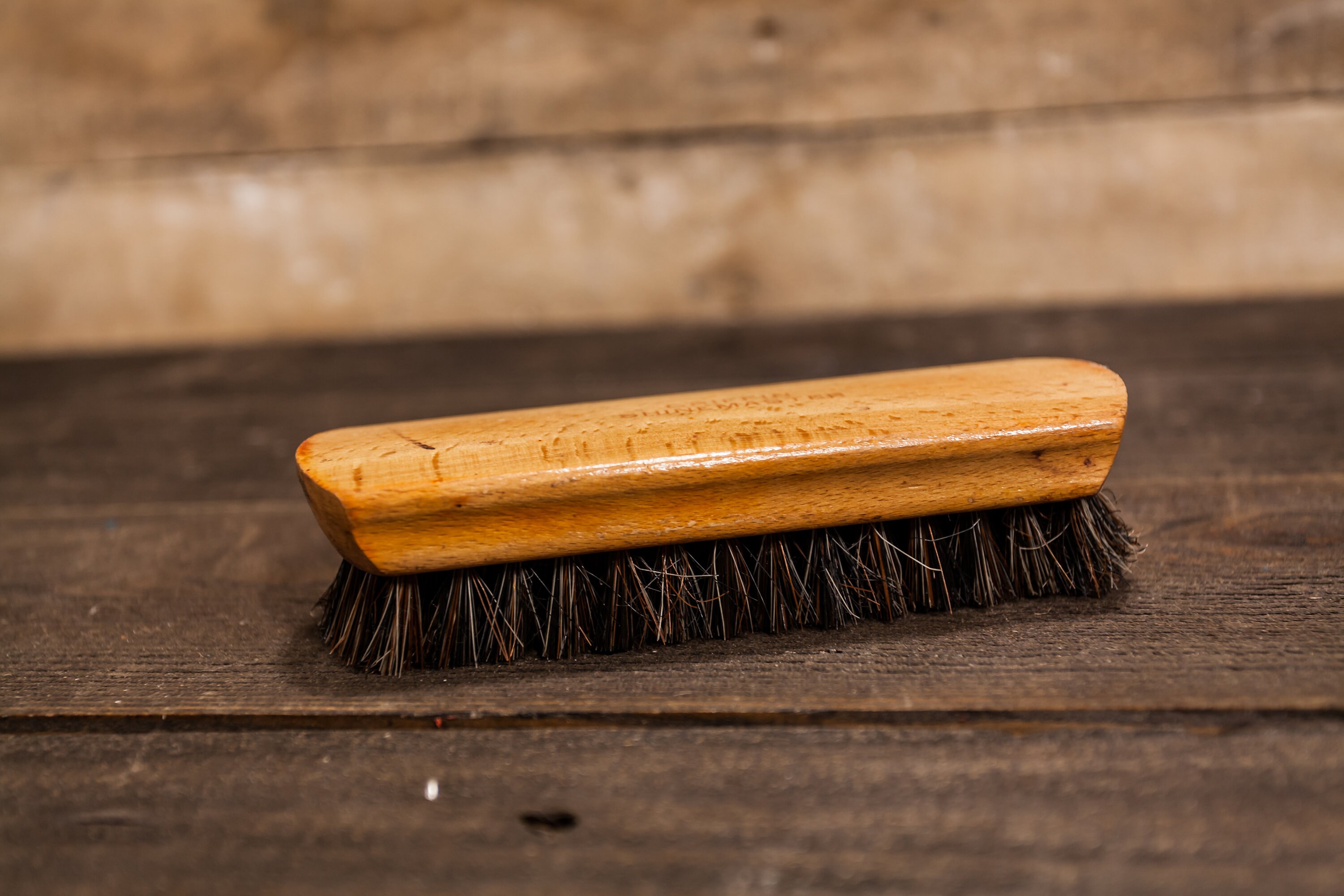 Vintage Griffin Shoe Shine Brush Wood Brush Rustic Polish Brush Man Cave