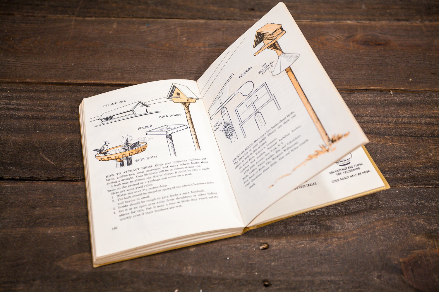 Vintage 1960s Wolf Cub Scout Handbook Outdoors Cabin