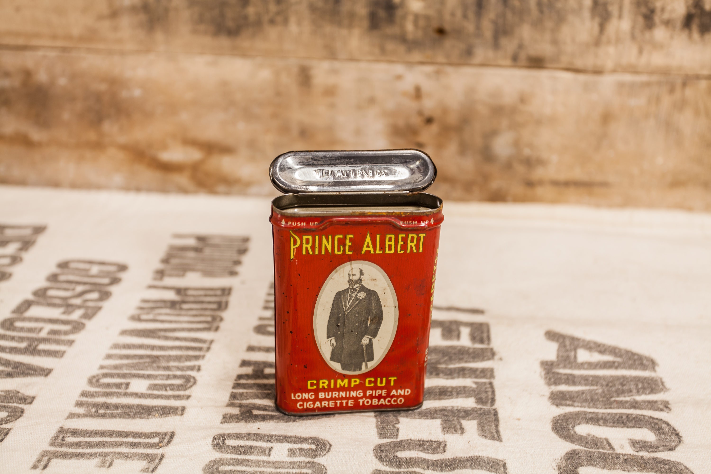 Cans tobacco prince albert Tobacco Tin
