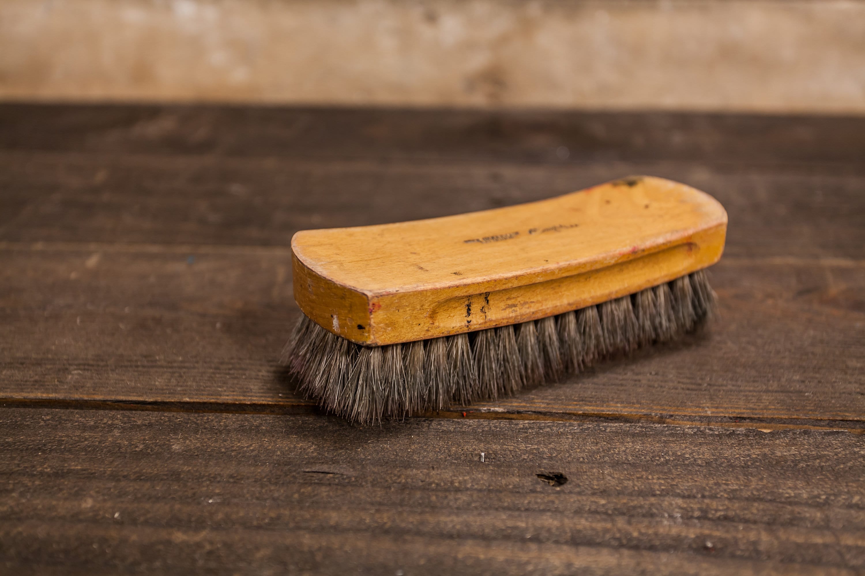 shoe polish and brush
