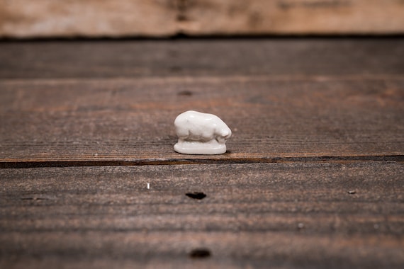 Vintage Red Rose Tea Sheep Wade England Collectable Figurine Rose Tea Figures Pottery Miniature Figurine