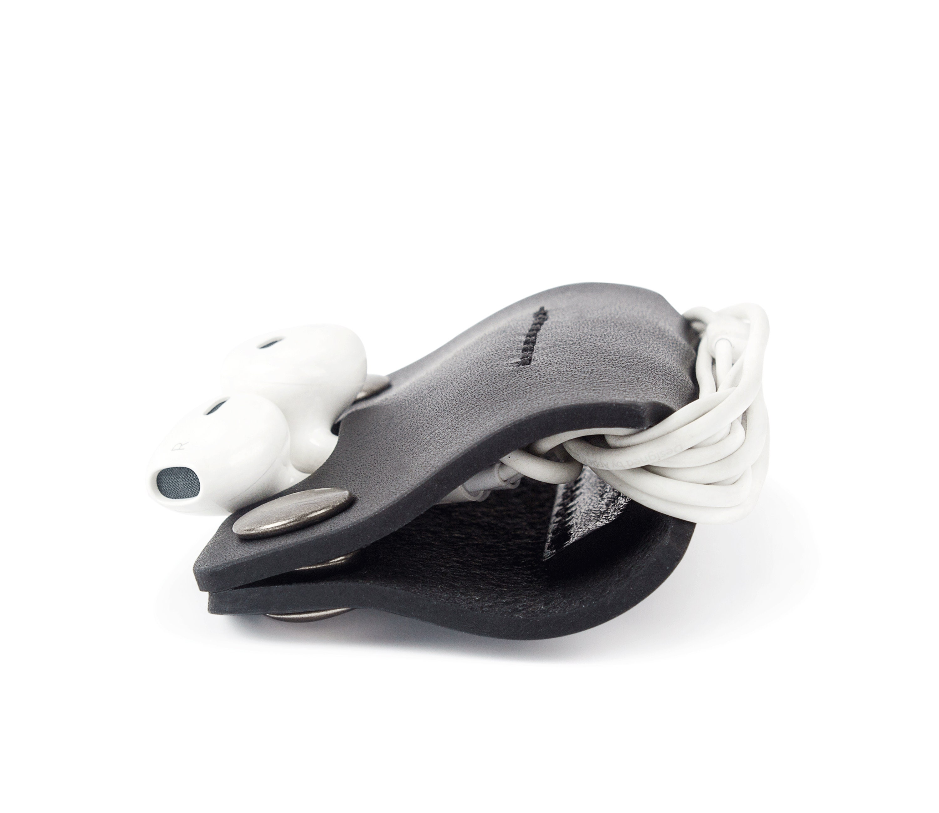 Earphone Holder Leather Earbud Holder Cable Keeper Cord Etsy