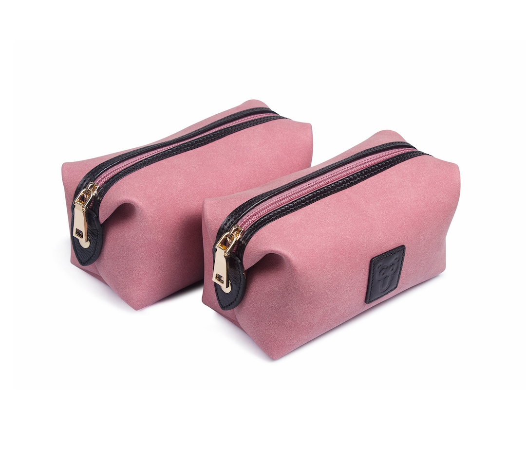 Women Makeup Bag Leather Girly Cosmetic Bag Toiletry Bag Etsy