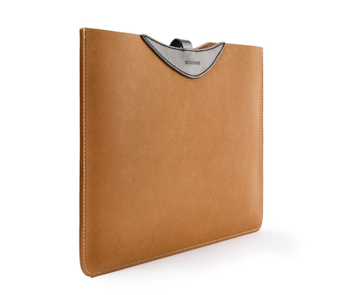 Laptop Leather Sleeve Macbook Pro Case Macbook Air Bag Mac Etsy