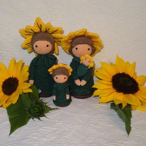 Autumnlings Sunflower Family - Crochet Pattern