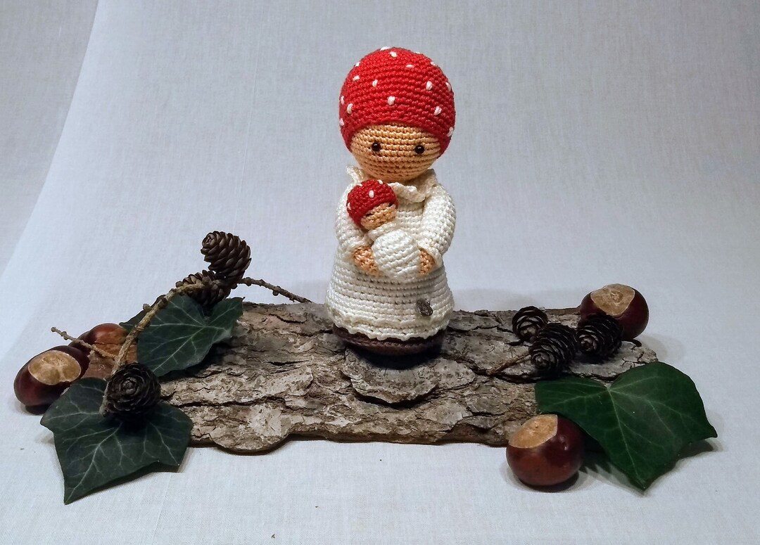 Flower Child Toadstool and Baby - Crochet Pattern - Etsy