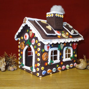 Gingerbread house crochet pattern image 1