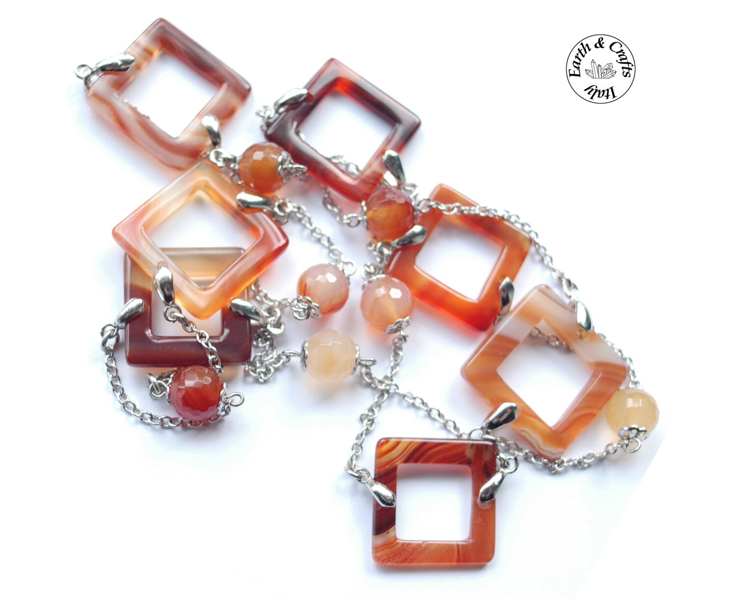 Long necklace without clasp. Fine chain of a silver colour Etsy