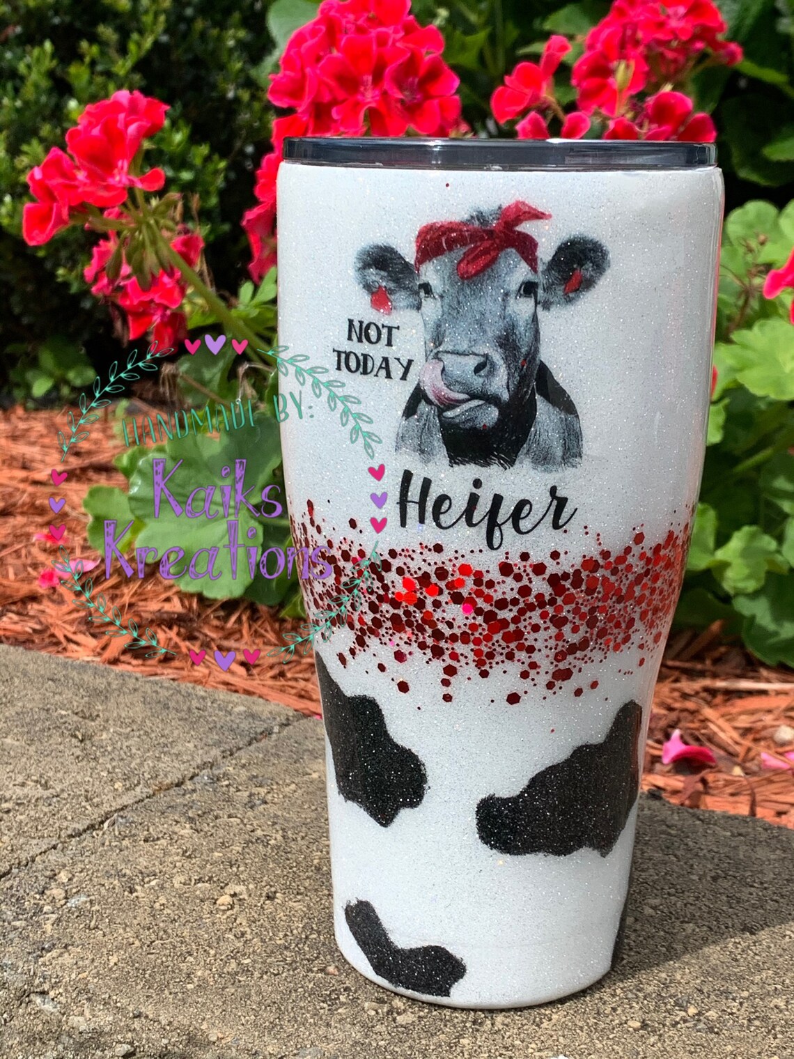 Cow tumbler cow glitter cup cow spots cow cup tumbler Not Etsy