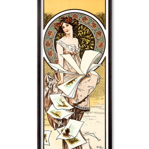 Kalendarz Champenois autorstwa Alphonse'a Muchy Fine Art Glicée Plakat Cyfrowa sztuka ścienna Ilustracja Wydruk Dekoracyjny- SKU 0167