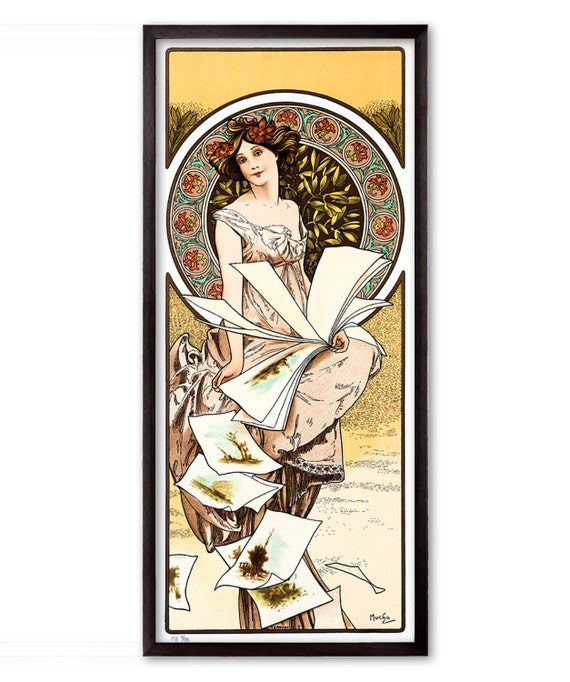 Champenois Calendar by Alphonse Mucha Fine Art Glicée Poster Digital Wall  Art Illustration Print Decorative SKU 0167 - Etsy