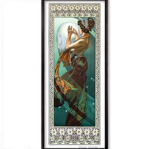 North Star by Alphonse Mucha Fine Art Glicée Poster Digital Wall art Illustration Print Decorative- SKU 0183