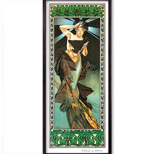 Morning Star by Alphonse Mucha Fine Art Glicée Poster Digital Wall art Illustration Print Decorative- SKU 0177