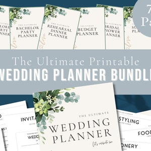 Wedding Binder, Wedding Checklist, Wedding Timeline, Wedding Planner Book, Wedding Guest List, Ultimate Wedding Printable