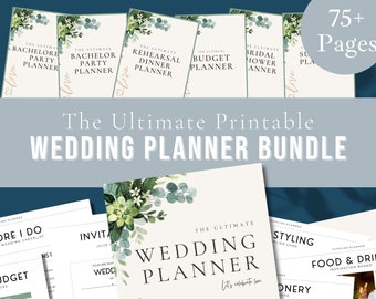 Wedding Binder, Wedding Checklist, Wedding Timeline, Wedding Planner Book, Wedding Guest List, Ultimate Wedding Printable