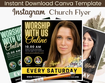 Women's Conference Church Flyer: Instagram Canva Template (DIY)