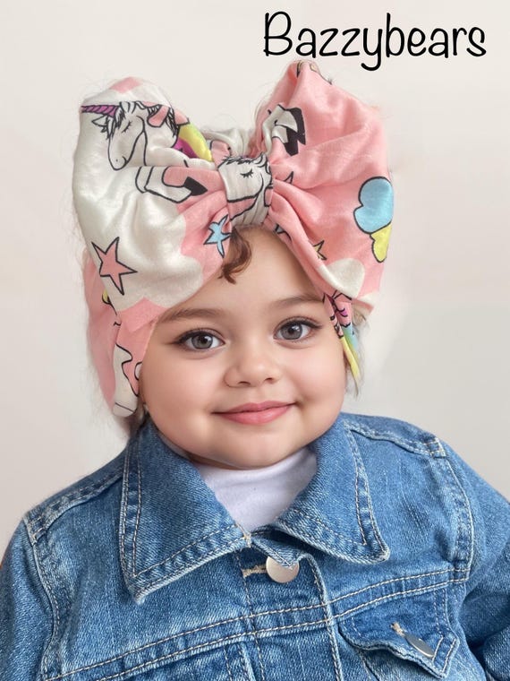 Unicorn Turban With Bow | Unicorn |Turban | Baby Turban | Toddler Turban | Turban Hat | Baby Hat | Baby Turban Hat | Baby Gift | Baby Girl