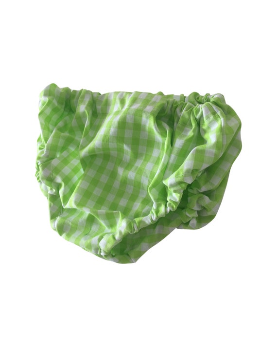 1st birthday bloomer, green bloomer, green plaid bloomer, birthday bloomer, cake smash bloomer, diaper cover, Birthday bloomer, boy bloomer