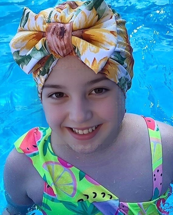Baby Swim Turban Hat, Baby Swim Hat, Baby Swimsuit, Baby Girl Swim Turban, Baby Swim Cap, Swim Hat, Swim Cap, Baby Girl Swim