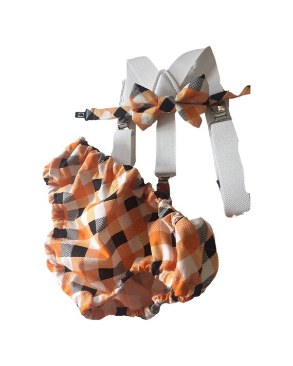 1st Birthday boy cake smash Outfit Bow tie bloomers Suspenders halloween cake smash, boy outfit,bloomers,diaper cover, spiderweb cake smash