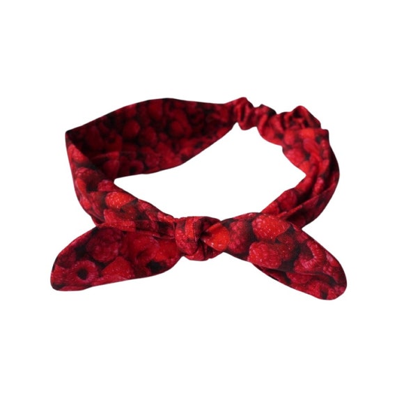 Girls headband/ kids hairband / top knot headband / raspberry headband / milk bath headband