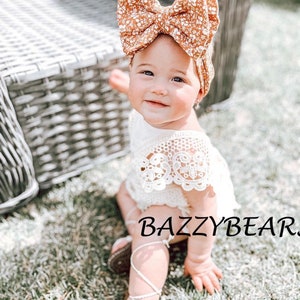 Latte / Brown Bow Headwrap