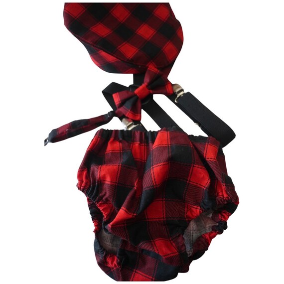 Lumberjack Diaper Cover, Buffalo Plaid First Birthday Outfit, Wild One Cake Smash, First Birthday Boy
