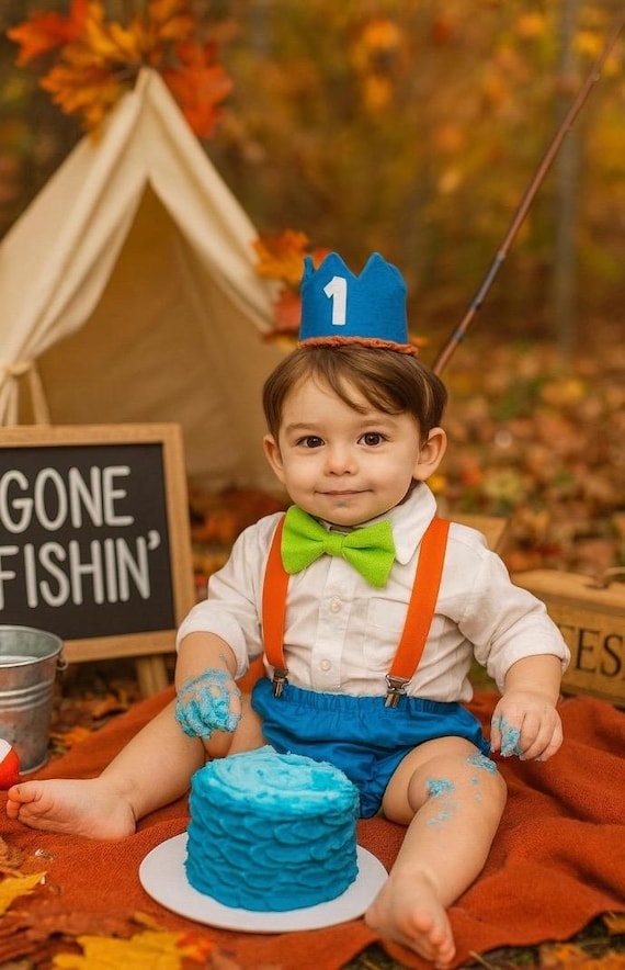 Boys First Birthday Outfit, Cake Smash Outfit, Fishing Party, OFISHally One, The Big One, 1st Birthday, for Boys