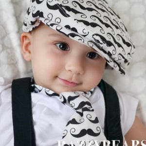 Boys flat hat Newsboy hat Infant boy linen flat hat Ring bearer hat Newsboy Cap Photo Toddler hat Page boy flat cap Boys linen flat hat