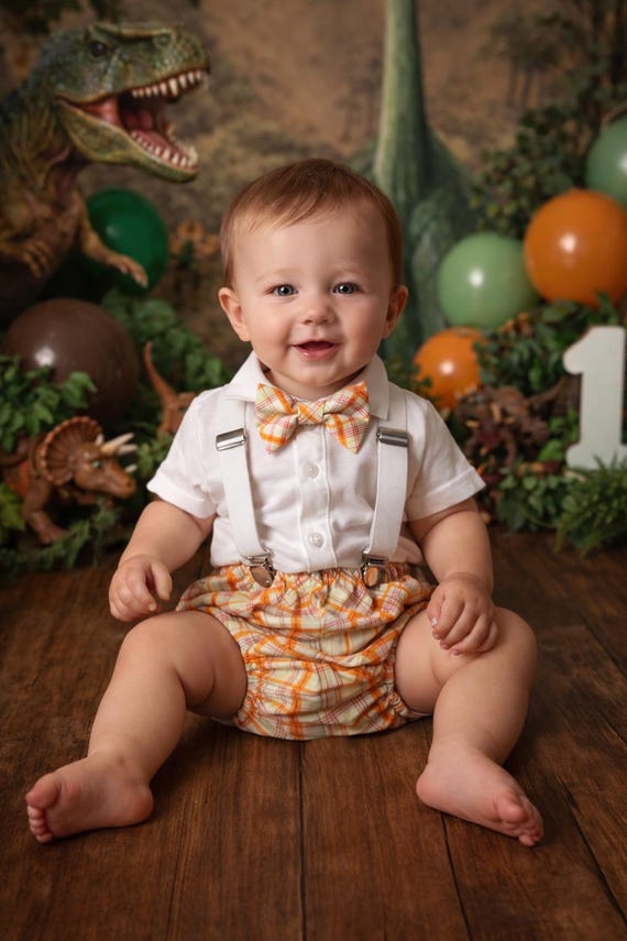 Boy Cake Smash Outfit, Boy Cake Smash, Boy 1st Birthday Set, 1st Birthday, Milestone Pictures, Boy 1st Birthday Outfit, Orange Cake Smash