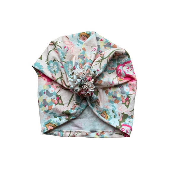 Baby Turban Hat, Baby Girl Turban, FLOWER Baby TURBAN, Baby Hat, Newborn Hospital Hat, Baby Turban Headband, Infant Hat, Newborn Turban,