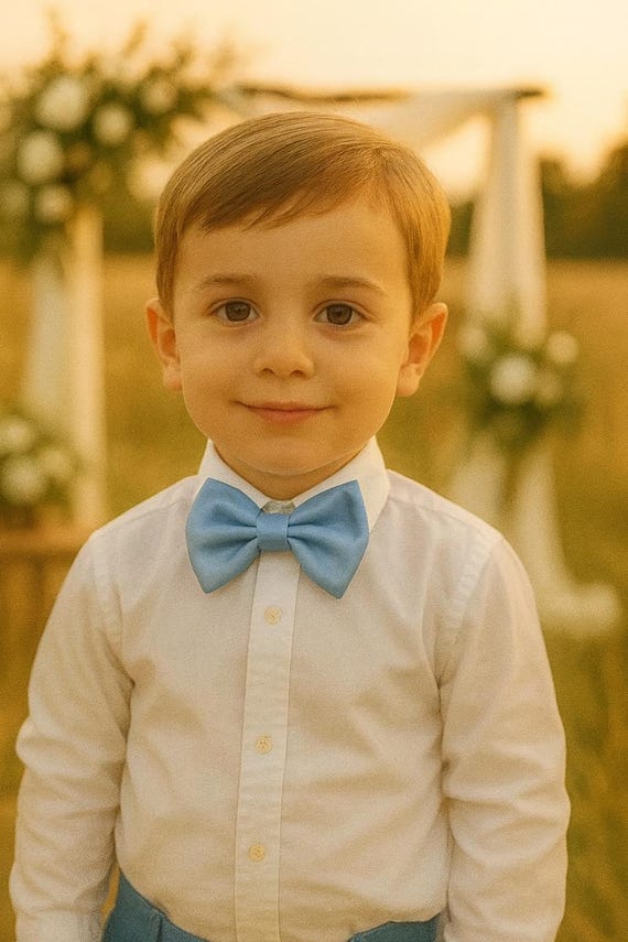Pale Blue Bow tie for Men, Light Blue Bow tie, satin Blue bow tie, Blue Bow tie, Baby Blue Bow tie, Baby Blue Bow tie, Kid's Blue Bow tie