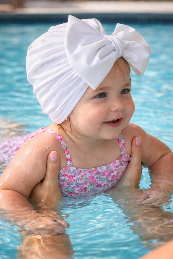 Baby Swim Turban Hat, Baby Swim Hat, Baby Swimsuit, Baby Girl Swim Turban, Baby Swim Cap, Swim Hat, Swim Cap, Baby Girl Swim