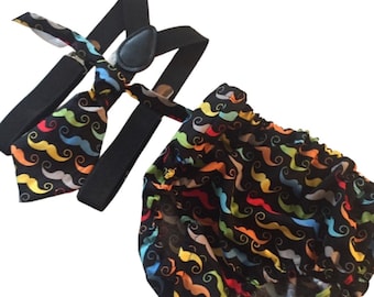 Roupa de menino Mr Onederful Cake Smash, capa de fralda preta, gravata e suspensório, menino de primeiro aniversário, roupa de bebê com gravata no pescoço, roupa de aniversário com gravata no pescoço