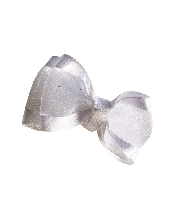 White bow headband, white baby headband,  baptism headband,  wedding baby headband,  baptism baby headband,  baby headband, white bow